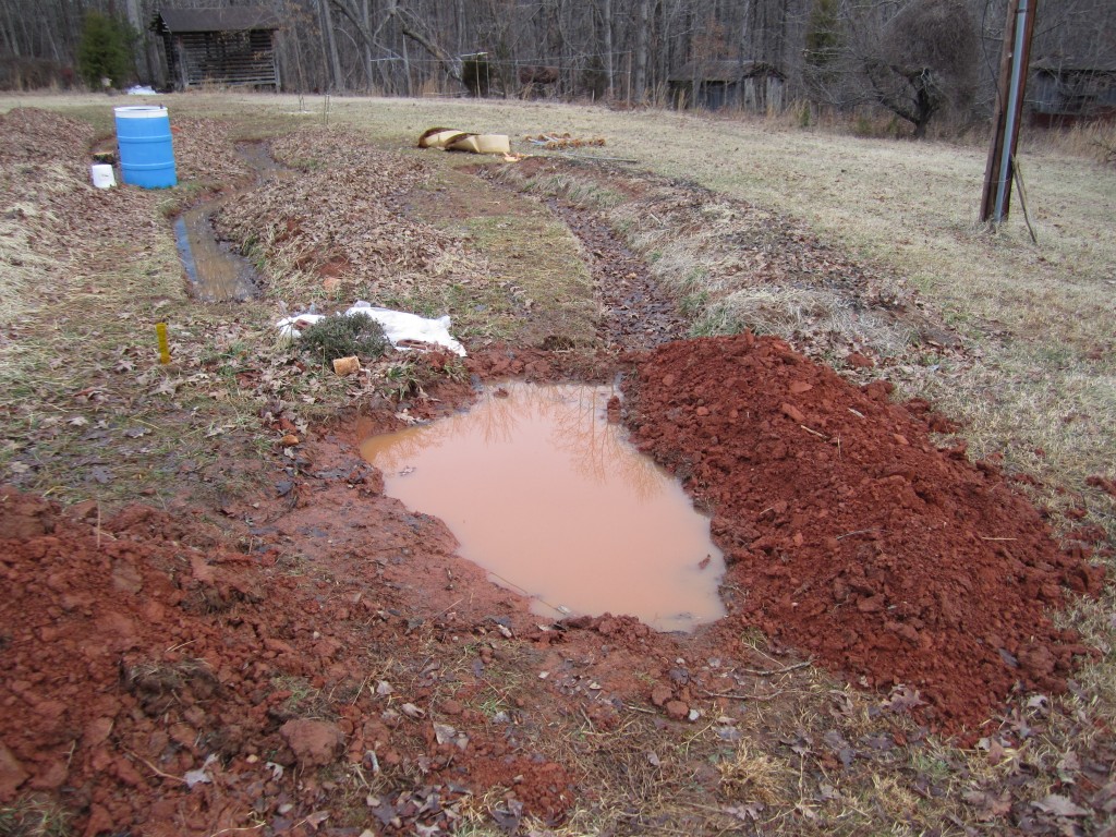 hand dug pond permaculture