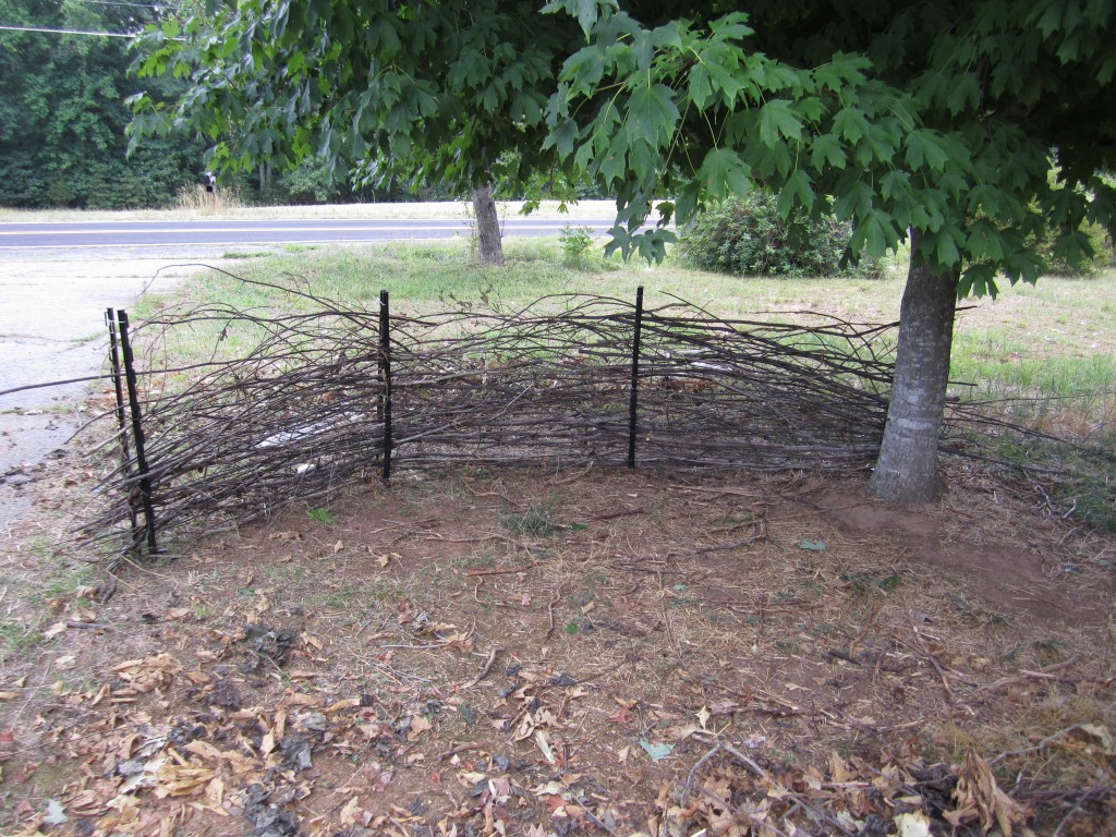 simple wattle fencing