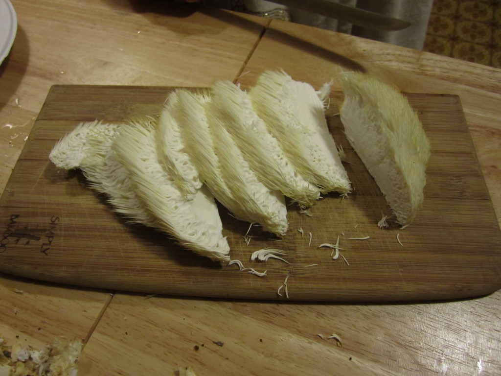 sliced lion's mane