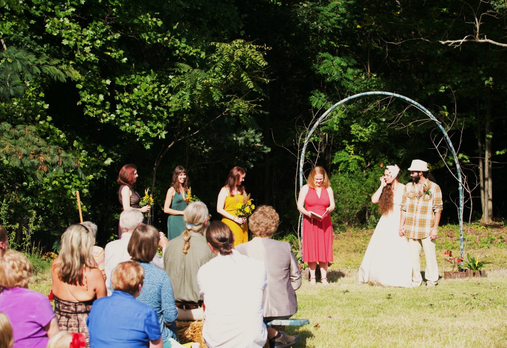 fall homestead wedding